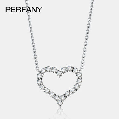 Classic Moissanite Heart Necklace