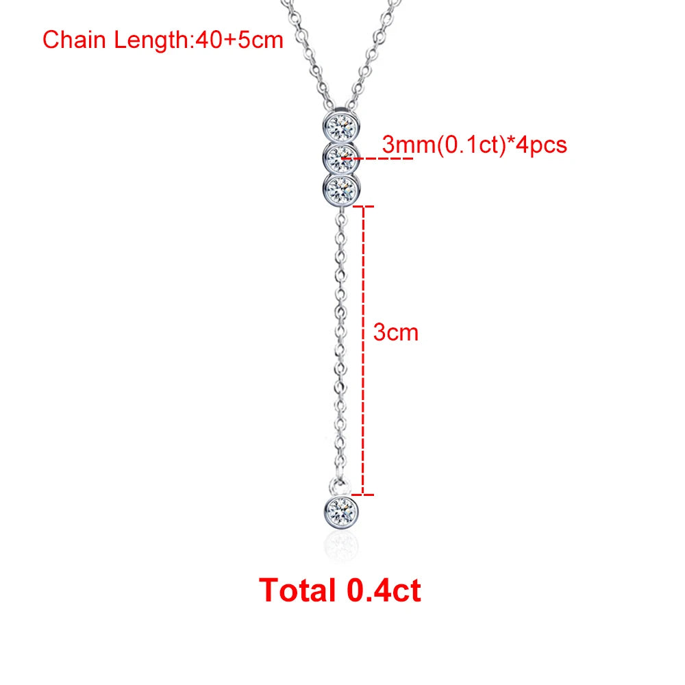 Moissanite Bubble Necklace
