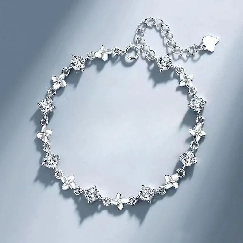 Crystal Leaf Bracelet
