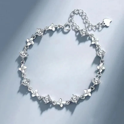 Crystal Leaf Bracelet
