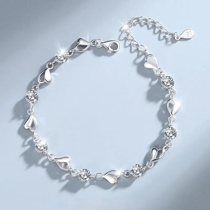 Crystal Leaf Bracelet