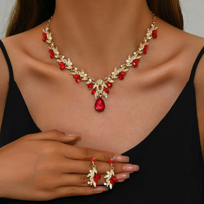 Waterdrop Crystal Jewelry Set