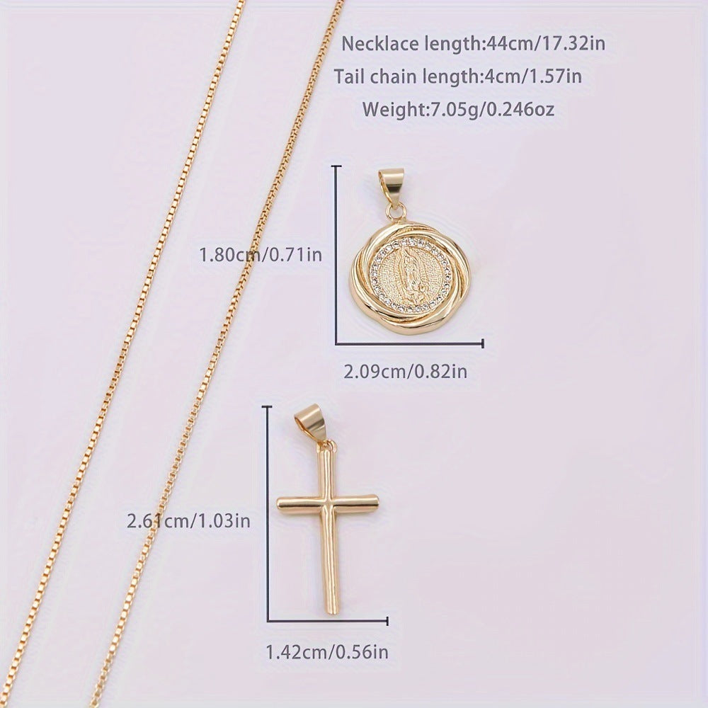 Inlaid Zircon Women's Simple Stylish Pendant Necklace