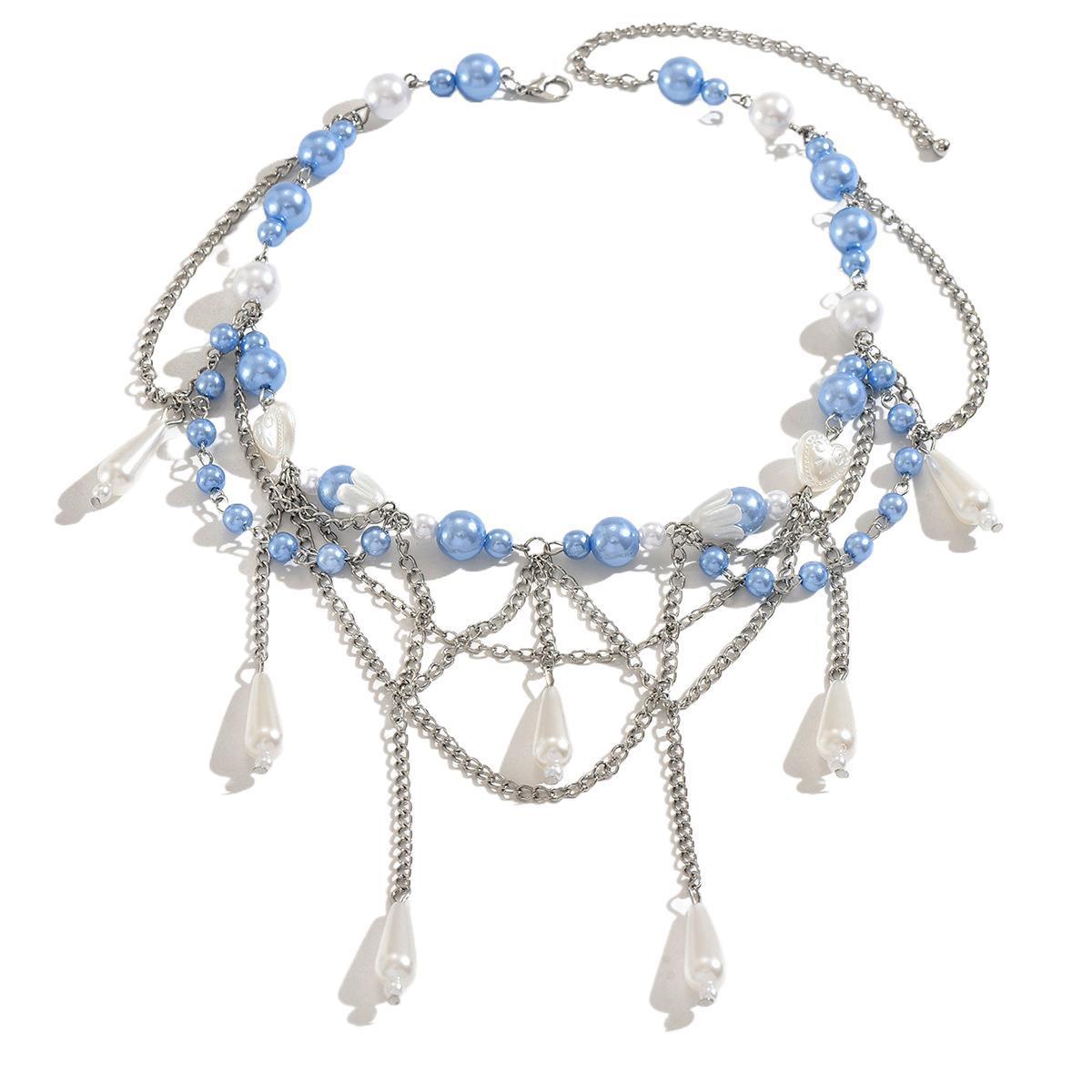 Pendant Necklace Women's Long Clavicle Chain