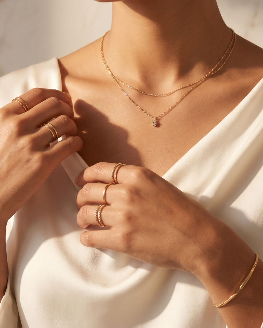 Odinora minimal jewelry editorial